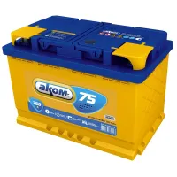 Avtomobil akkumulyatoru AKOM Euro 75 Ah R+ Avtomobil akkumulyatoru AKOM Euro 75 Ah R+
